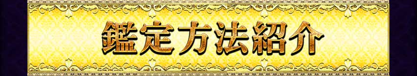 鑑定方法紹介